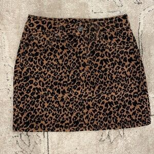Leopard Print Mini Skirt 🖤🤎